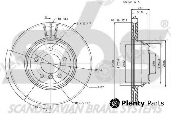  sbs part 1815201568 Brake Disc