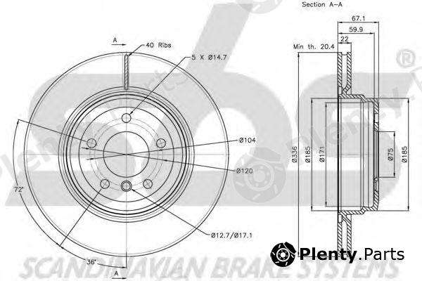  sbs part 1815201569 Brake Disc