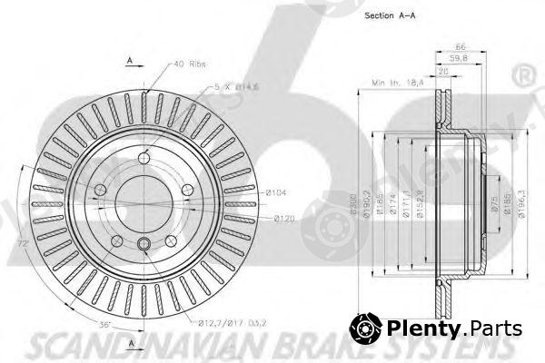  sbs part 1815201581 Brake Disc