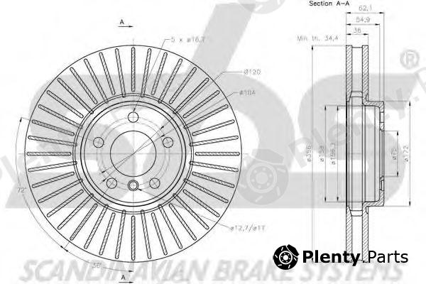  sbs part 1815201584 Brake Disc