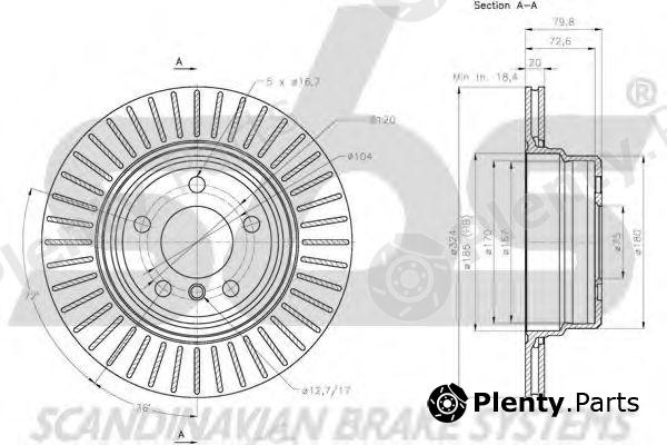  sbs part 1815201585 Brake Disc