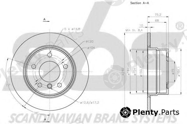  sbs part 1815201586 Brake Disc