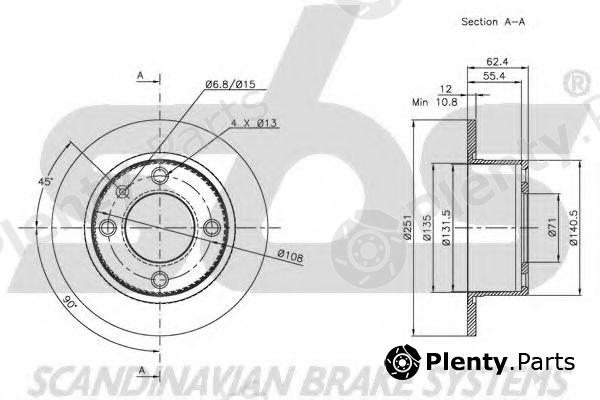  sbs part 1815201924 Brake Disc