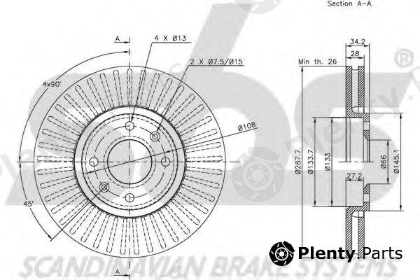  sbs part 1815201928 Brake Disc