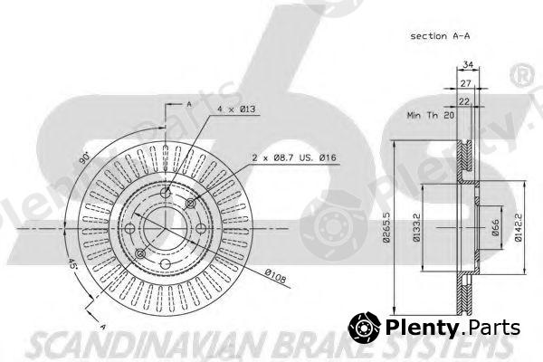  sbs part 1815201929 Brake Disc