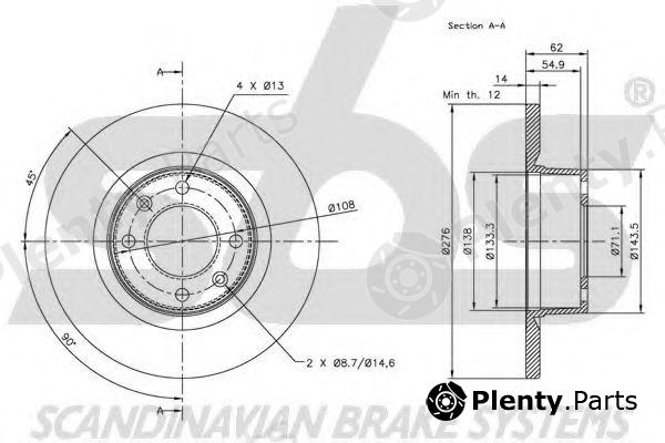  sbs part 1815201930 Brake Disc