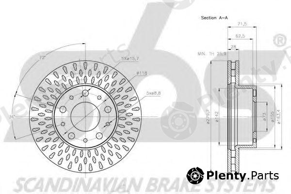  sbs part 1815201942 Brake Disc