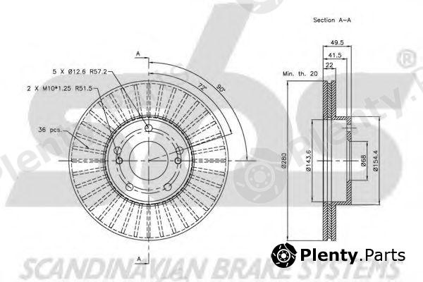  sbs part 1815202247 Brake Disc