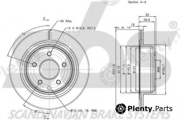  sbs part 1815202261 Brake Disc