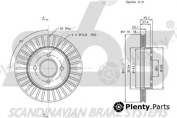  sbs part 1815202269 Brake Disc