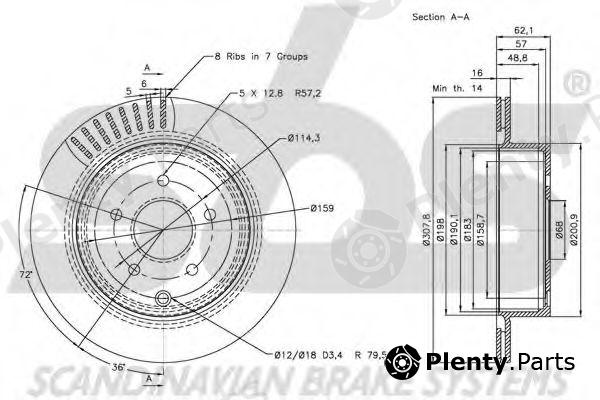  sbs part 1815202271 Brake Disc