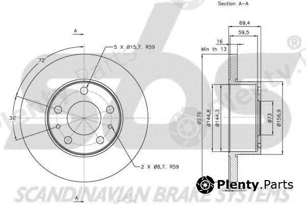  sbs part 1815202346 Brake Disc