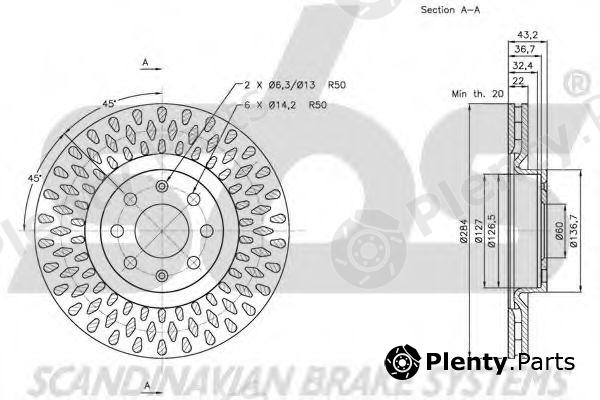  sbs part 1815202350 Brake Disc