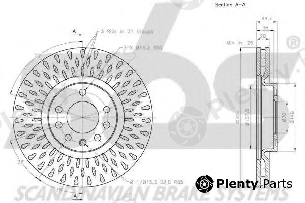  sbs part 1815202353 Brake Disc