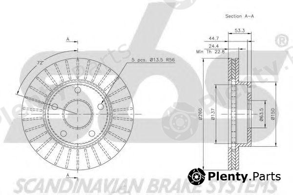  sbs part 1815202524 Brake Disc