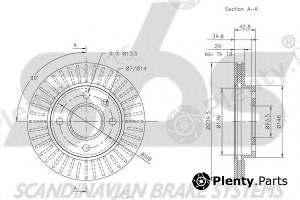  sbs part 1815202528 Brake Disc