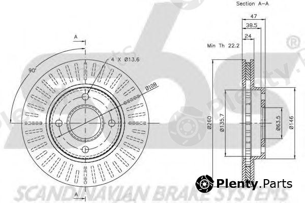  sbs part 1815202533 Brake Disc