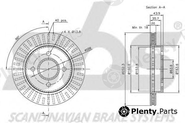  sbs part 1815202535 Brake Disc