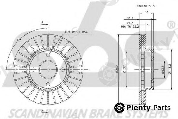  sbs part 1815202537 Brake Disc