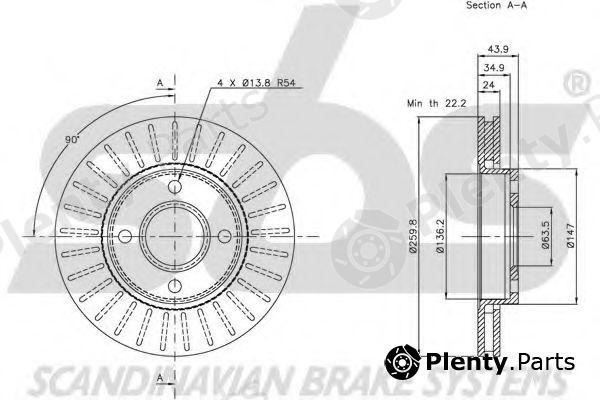  sbs part 1815202540 Brake Disc