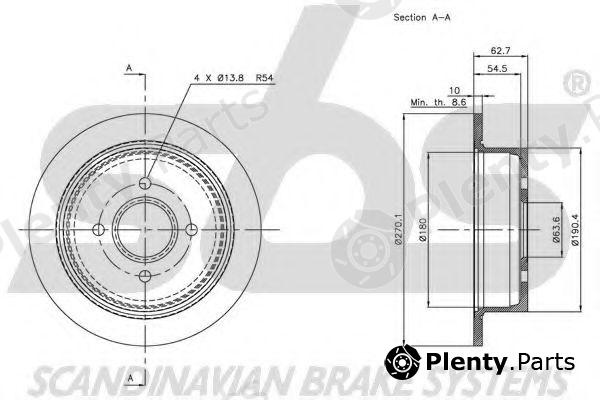  sbs part 1815202541 Brake Disc