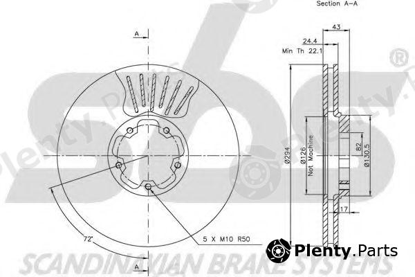  sbs part 1815202544 Brake Disc