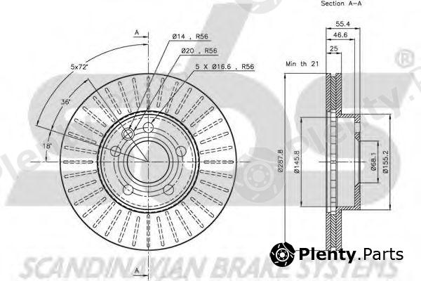  sbs part 1815202545 Brake Disc