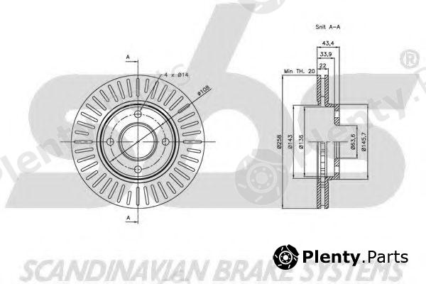  sbs part 1815202549 Brake Disc
