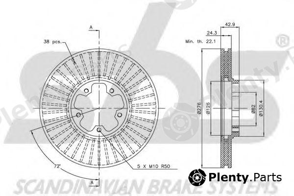  sbs part 1815202554 Brake Disc