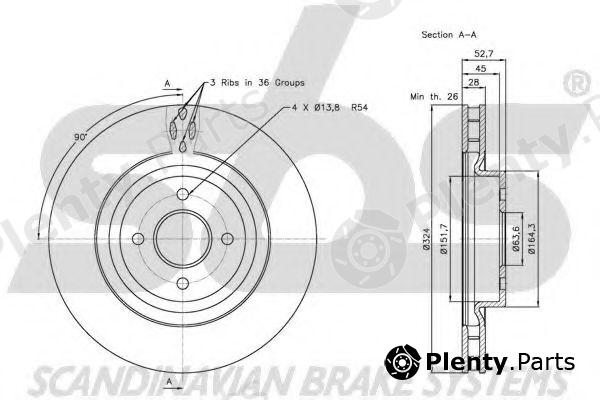  sbs part 1815202566 Brake Disc
