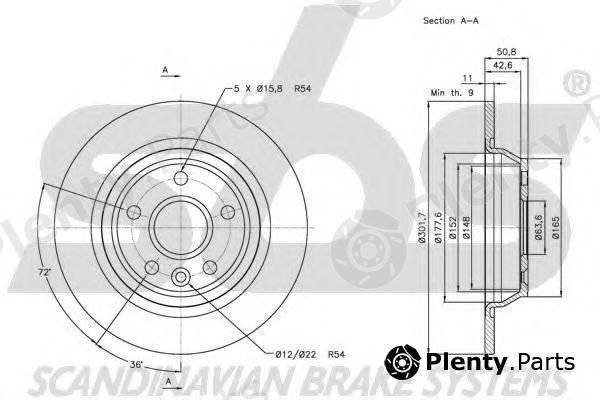  sbs part 1815202571 Brake Disc