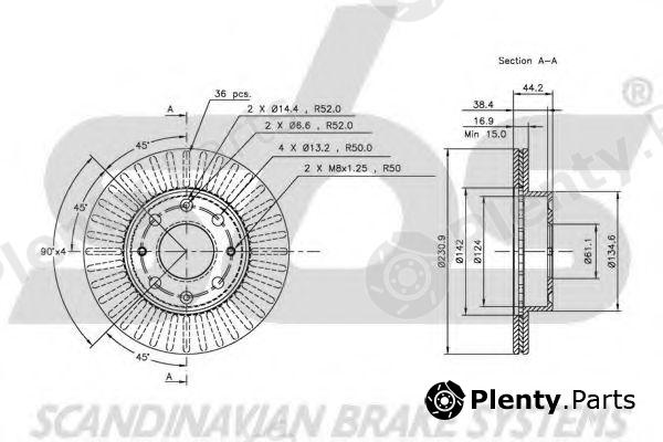  sbs part 1815202605 Brake Disc