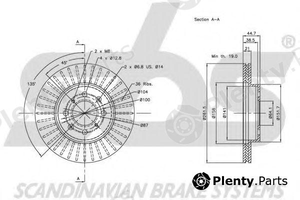  sbs part 1815202614 Brake Disc