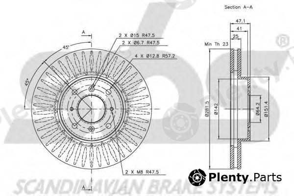  sbs part 1815202625 Brake Disc