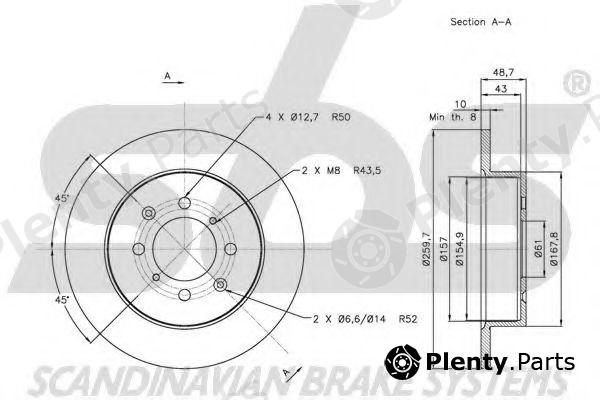  sbs part 1815202633 Brake Disc