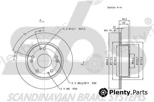  sbs part 1815202638 Brake Disc