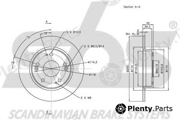 sbs part 1815202641 Brake Disc