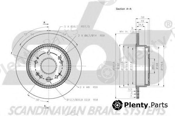  sbs part 1815202644 Brake Disc