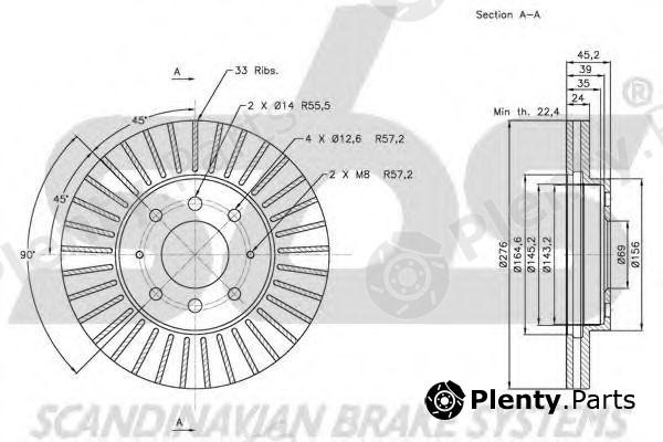  sbs part 1815203032 Brake Disc
