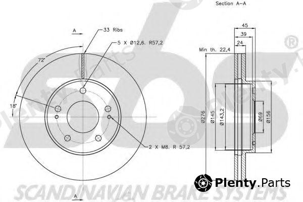  sbs part 1815203034 Brake Disc