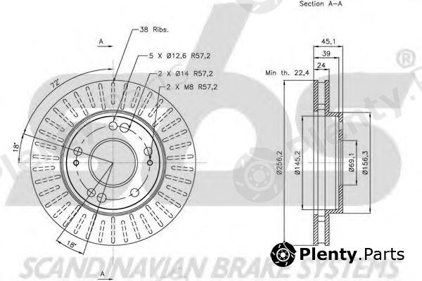  sbs part 1815203038 Brake Disc