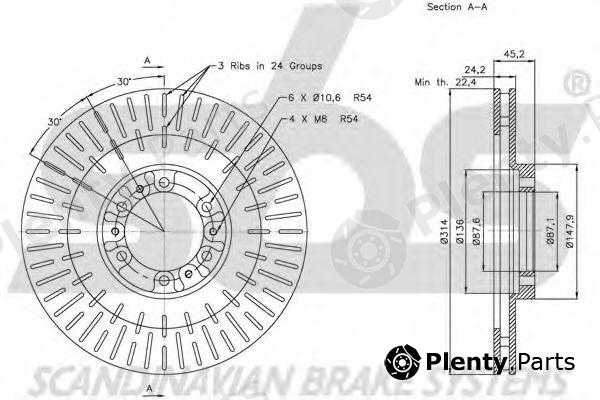  sbs part 1815203044 Brake Disc