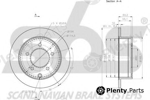  sbs part 1815203058 Brake Disc