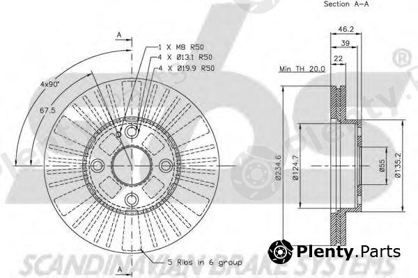  sbs part 1815203234 Brake Disc