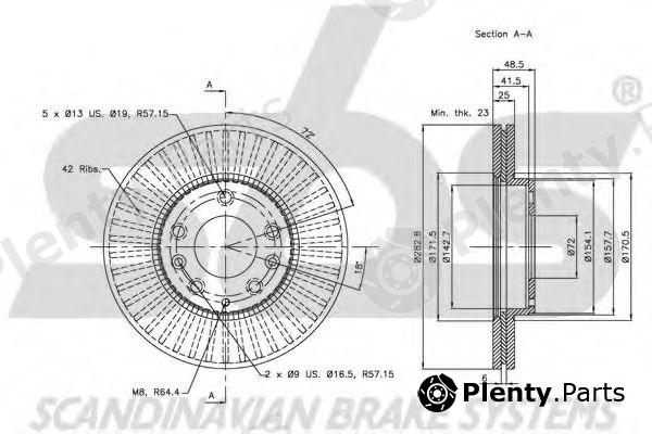  sbs part 1815203245 Brake Disc
