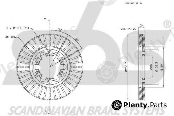 sbs part 1815203255 Brake Disc