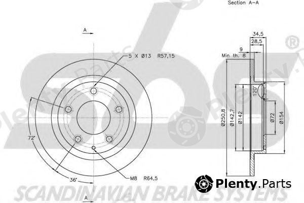  sbs part 1815203257 Brake Disc
