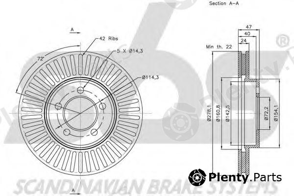  sbs part 1815203263 Brake Disc