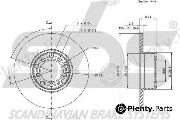  sbs part 1815203304 Brake Disc