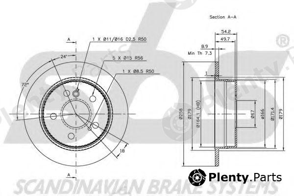  sbs part 1815203307 Brake Disc